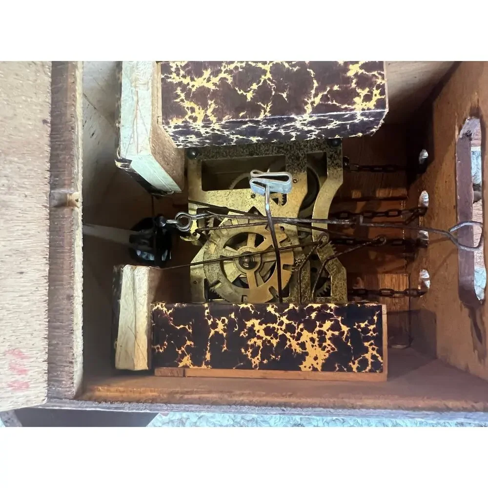 E. Schmeckenbecher Black Forest Cuckoo Clock German For Parts / Repair AS IS